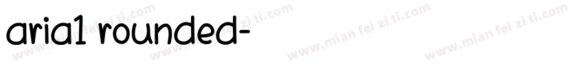 aria1 rounded字体转换